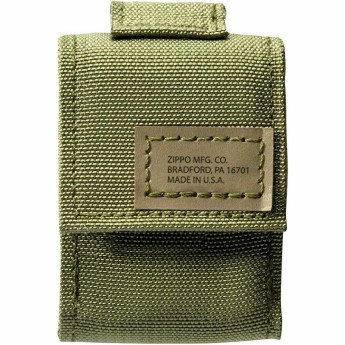 Чехол Zippo 48402 для широкой зажигалки, нейлон, с креплением на ремень, зелёный